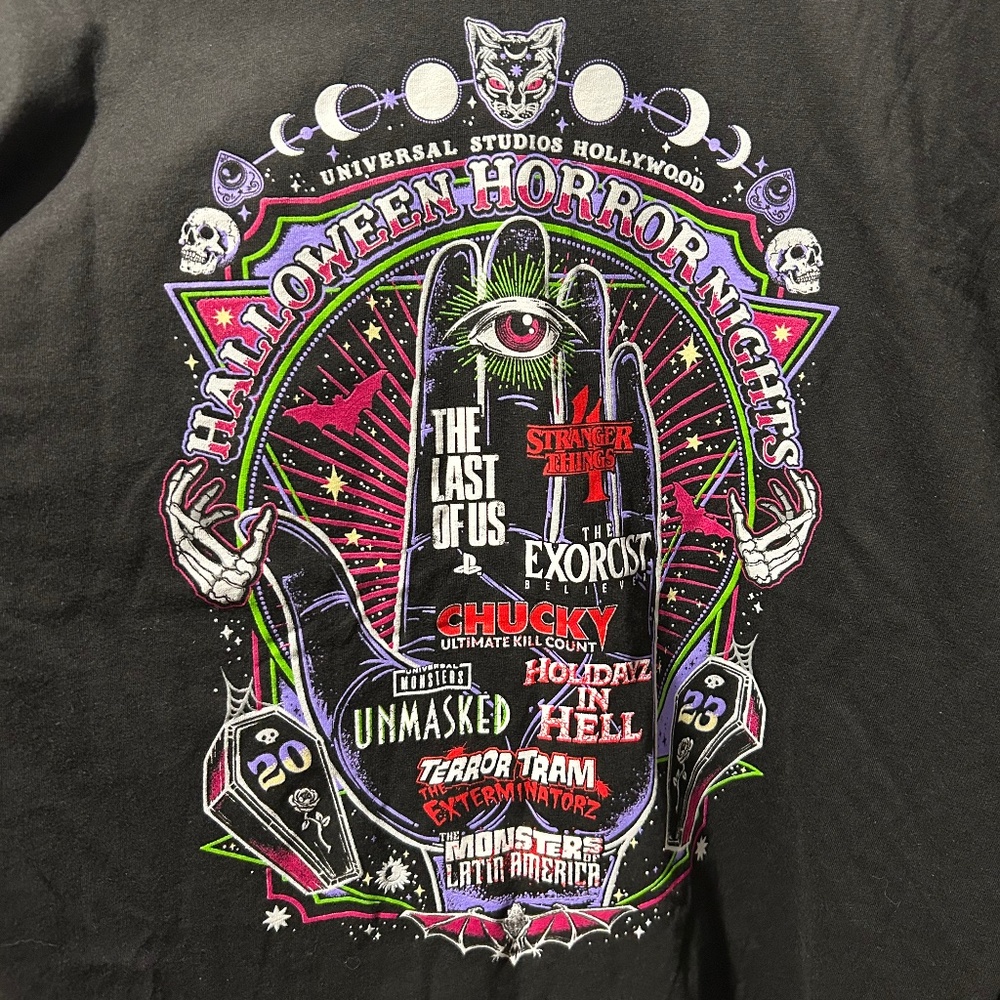 Universal Studios Halloween Horror Nights shirt 2023 NWT